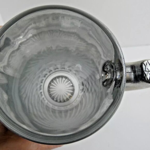 RARE Circus Circus Las Vegas Silver Heavy Glass Mug Hotel Casino Barware Theme - Picture 7 of 10